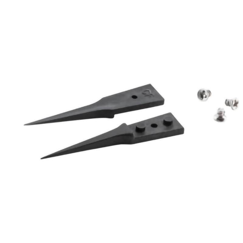 ESD Plastic Tips, Style 5UF, Carbon fiber Tips for 5UFCFR.SA, Very Fine, 1.6"